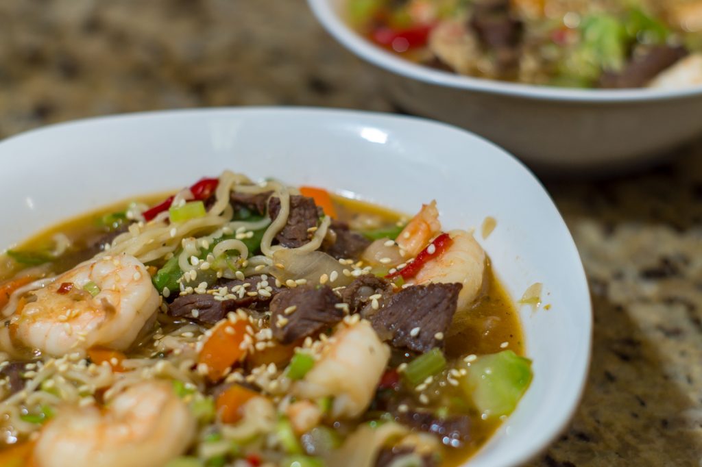 Surf and Turf Ramen Recipe - The Grazing Glutton