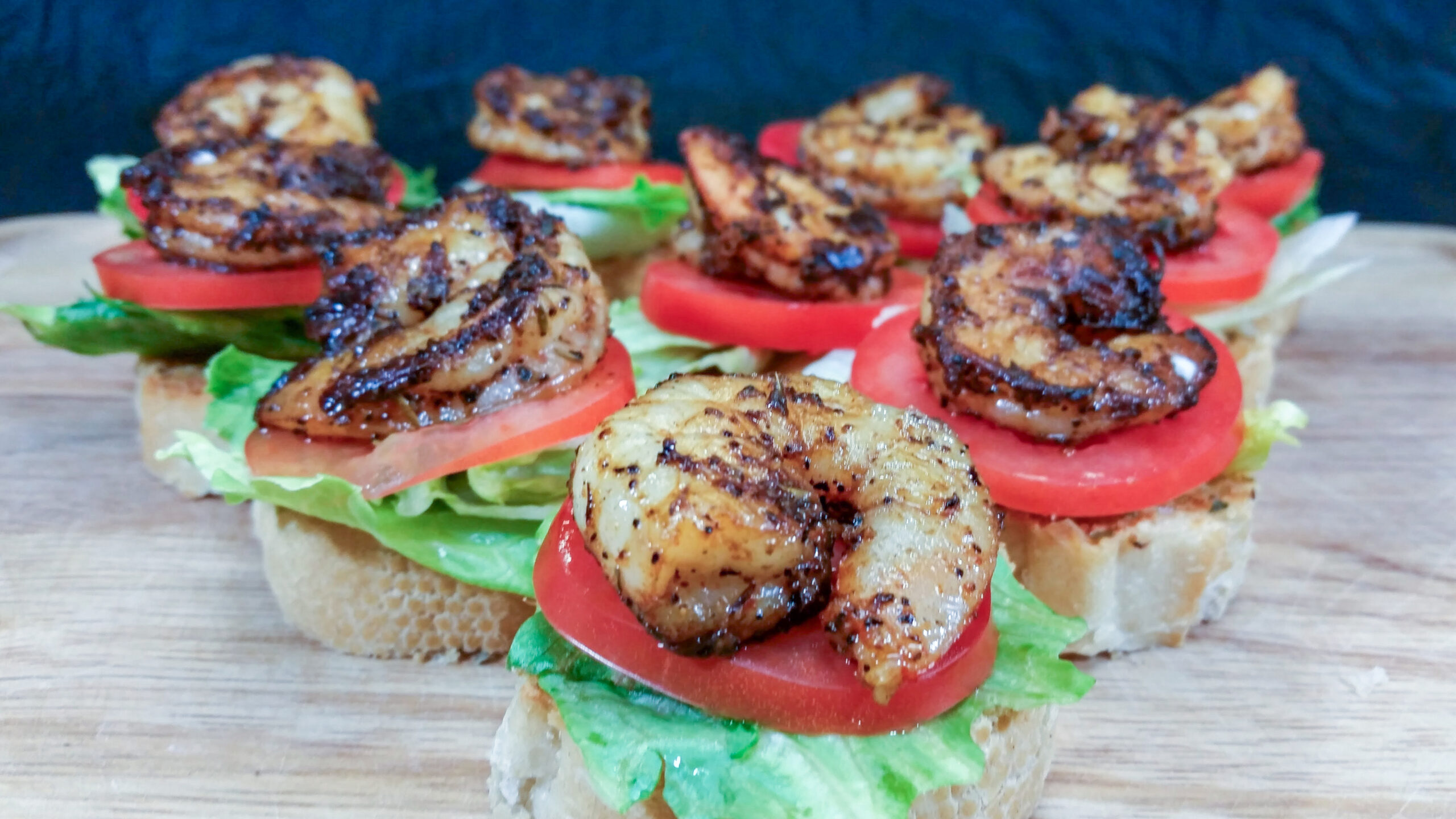 Blackened Shrimp Po Boy Bites Recipe