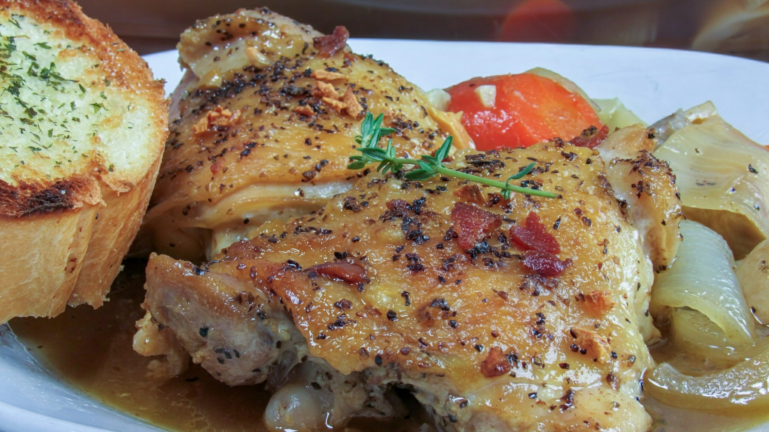 White Wine Coq Au Vin Chicken Thighs Recipe